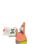 Patrick showing a book